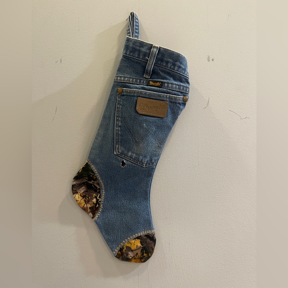 Two Christmas Stockings Perfect for a Cowboy, Western, or Vintage Christmas.